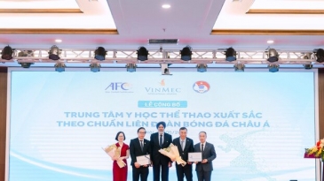 Trung tâm Y học thế thao Vinmec được công nhận xuất sắc theo chuẩn Châu Á