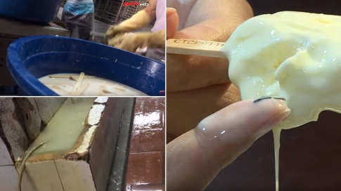 Thực phẩm bẩn: Hết hồn quy trình sản xuất kem ‘siêu bẩn’ tại Hà Nội