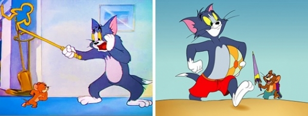   Tom và Jerry thường khỏa thân. Họ chỉ ăn mặc trên bãi biển.  