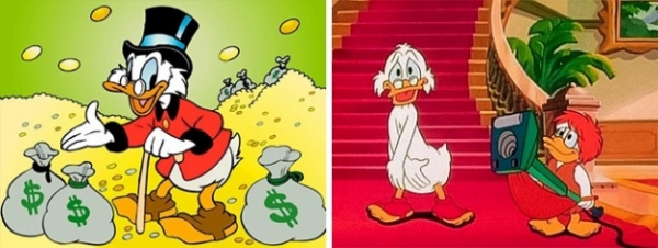   Nhân vật trong Ducktales của Disney cũng cư xử kỳ lạ khi nói đến quần áo  