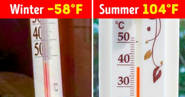 Sự khác biệt nhiệt độ theo mùa ở Nga