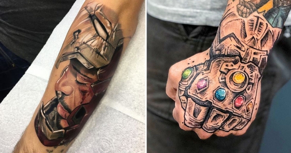 My Captain America and Winter Soldier tattoo 3  Marvel tattoos Soldier  tattoo Comic tattoo
