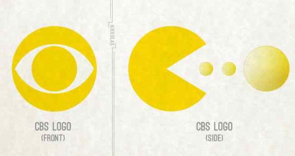   Logo của CBS trông giống như một Pacman ẩn  