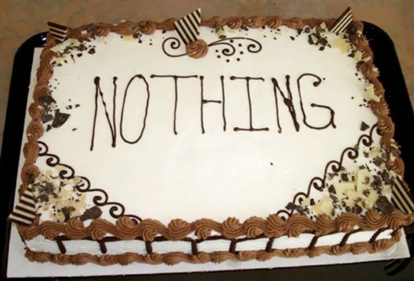   Tôi đã được hỏi những gì tôi muốn được viết trên chiếc bánh của tôi. Tôi không nói gì'.  