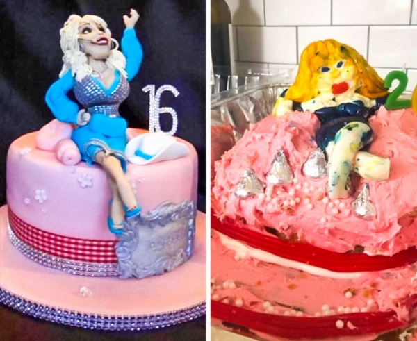   Cô tôi đã cố làm một chiếc bánh Dolly Parton cho một người bạn  