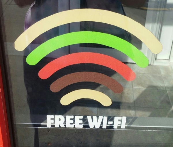   Tín hiệu Wi-Fi tạo ra một burger  