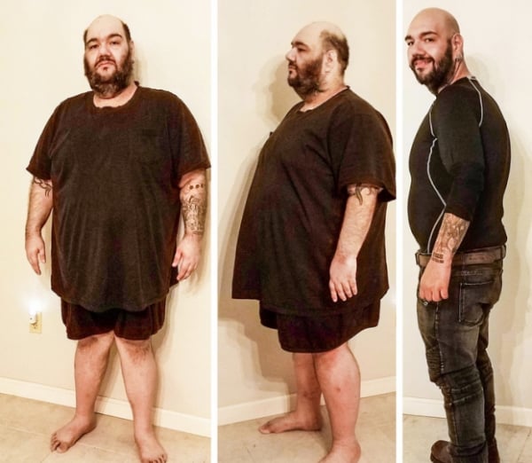  Người đàn ông này đã không rời khỏi nhà của mình trong 10 năm và nặng 450 lbs. Ông ta đã giảm 234 lbs trong một năm mà không cần phẫu thuật hoặc uống thuốc  