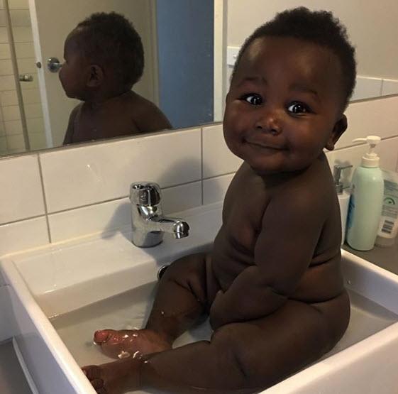 Cute image of the 'world's blackest' boy 3