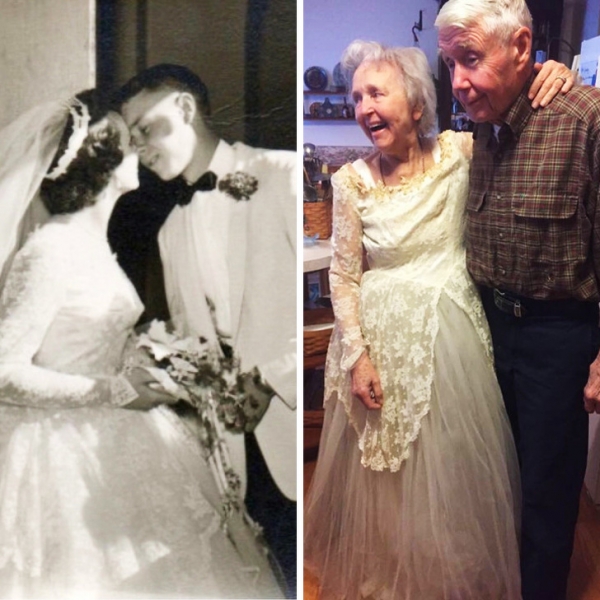 63 năm sau, bà tôi vẫn có thể mặc áo cưới năm nào...