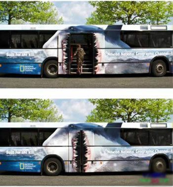   Quảng cáo của hãng xe bus quá ấn tượng  