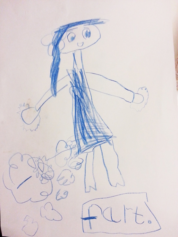   Cô bé 5 tuổi này đã vẽ một bức chân dung của mẹ mình!  