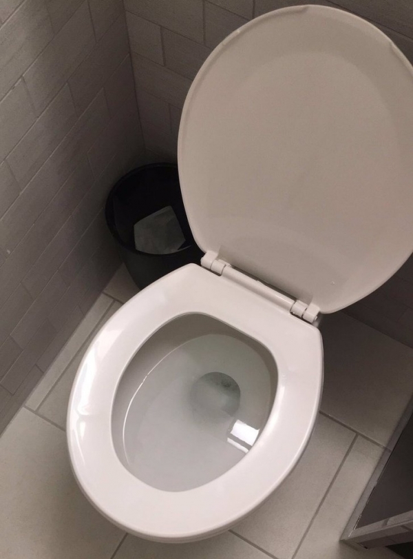   Mực nước trong nhà vệ sinh cao tới nỗi bạn gần như có thể cảm nhận được...  