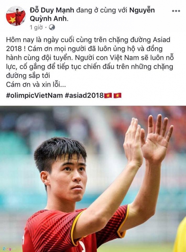 Cầu thủ Olympic Việt Nam xin lỗi người hâm mộ vì không thể mang huy chương đồng về nước 2