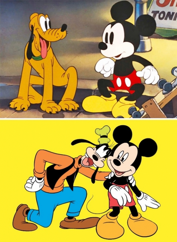   Chuột Mickey là một con chuột. Anh ta có một con chó, bạn của Mickey cũng là một con chó  