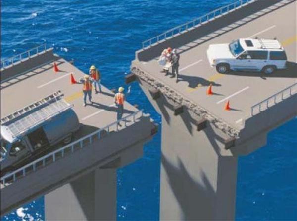 Hai đầu cầu nửa yêu thương, nhưng làm thế nào để một chiếc xe có thể chạy nhanh mà không gặp trở ngại trên cây cầu này nhỉ?