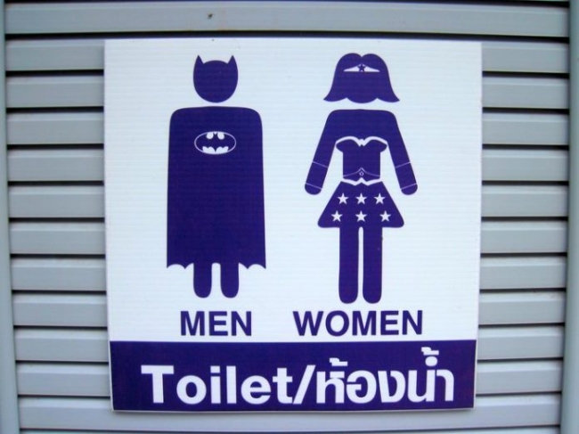 Nhà vệ sinh mang phong cách siêu nhân