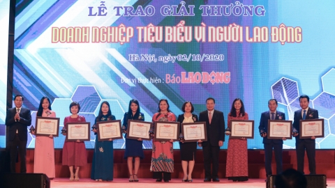 Yến sào Khánh Hòa và NGK Yến sào Khánh Hòa vào Top 50 Doanh nghiệp tiêu biểu vì Người lao động năm 2019