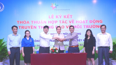 FrieslandCampina Việt Nam hợp tác với sở TNMT và tỉnh Đoàn Bình Dương bảo vệ môi trường