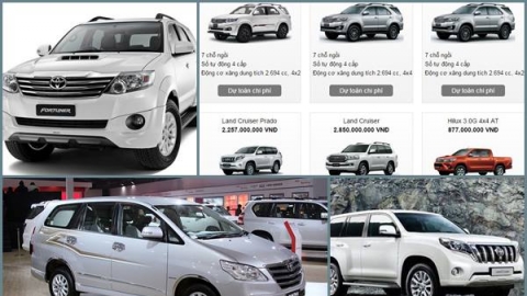 Bảng giá xe ô tô Toyota mới nhất tháng 7 âm lịch