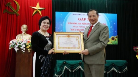 Gặp mặt tuyên dương các nghệ sĩ nhân dân, nghệ sĩ ưu tú tỉnh Hải Dương năm 2019