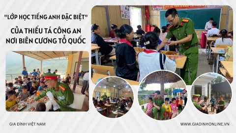 Lớp học tiếng Anh đặc biệt của Thiếu tá công an nơi biên cương Tổ quốc 