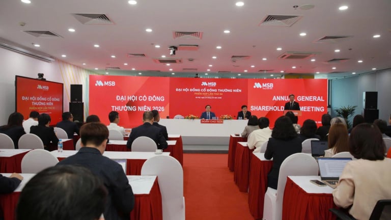 Đại hội cổ đông MSB 2026: Thông qua phương án tăng vốn lên 37.440 tỷ đồng