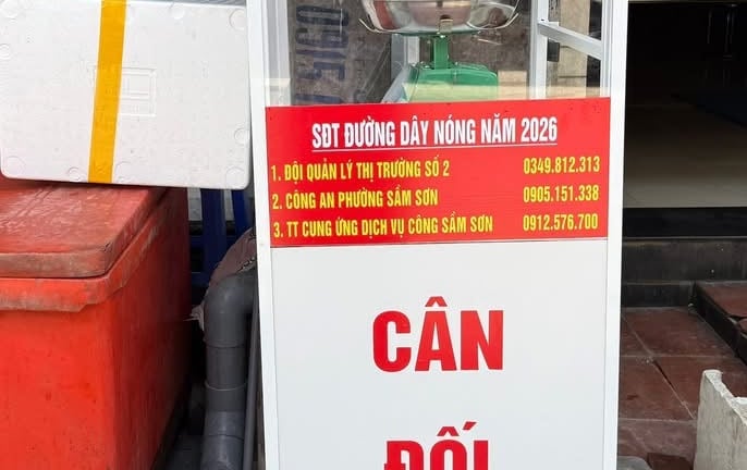Sầm Sơn đặt cân đối chứng, giúp khách phát hiện “cân điêu”