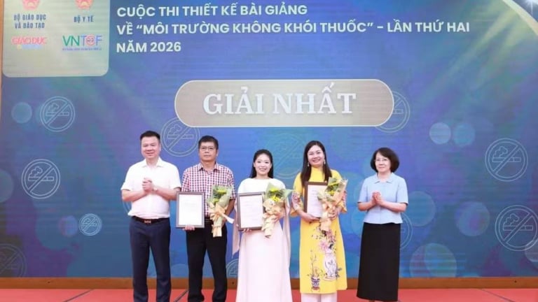 Trao giải Cuộc thi thiết kế bài giảng về “Môi trường không khói thuốc” lần thứ hai