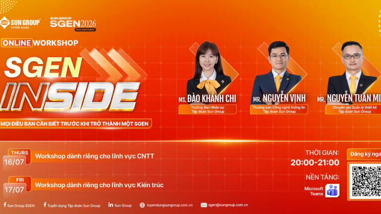 SGEN INSIDE: Bước đệm giúp ứng viên tự tin chinh phục Sun Group SGEN 2026 