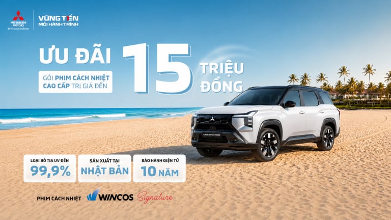 Mua xe Mitsubishi Destinator được tặng kèm phim cách nhiệt Nhật Bản Wincos 