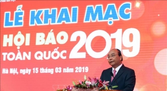 Thủ tướng Nguyễn Xuân Phúc dự khai mạc Hội báo toàn quốc năm 2019