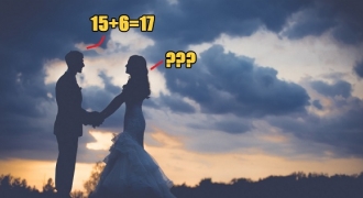 Chú rể trả lời 15 + 6 = 17, cô dâu làm điều ai cũng ngạc nhiên