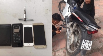 Hà Nội: Bắt 2 đối tượng trộm xe máy trên địa bàn quận Nam Từ Liêm