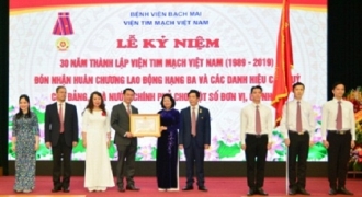 Viện Tim Mạch Việt Nam kỷ niệm 30 năm thành lập và đón nhận Huân chương Lao động hạng Ba