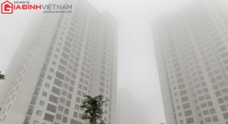Sương mù và khói bụi bao trùm Hà Nội từ sáng sớm