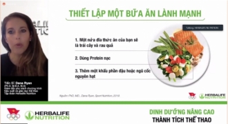 Herbalife Việt Nam chia sẻ chiến lược dinh dưỡng cho vận động viên Việt Nam