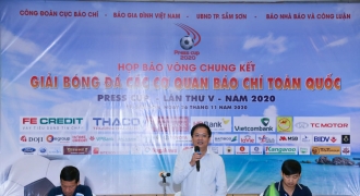 Họp báo bốc thăm chia bảng VCK Giải bóng đá các cơ quan báo chí toàn quốc Press Cup 2020