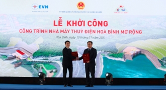 Vietcombank tài trợ xây dựng công trình nhà máy thủy điện Hòa Bình mở rộng 