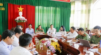 Công an TP Cần Thơ kiểm tra công tác bầu cử tại quận Ô Môn