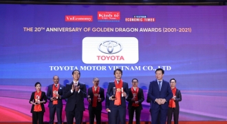 Toyota Việt Nam vinh dự được nhận Giải thưởng Rồng Vàng