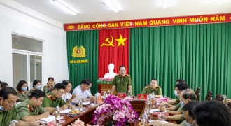 Công an TP Cần Thơ kiểm tra công tác đảm bảo an ninh, trật tự bầu cử tại quận Ninh Kiều
