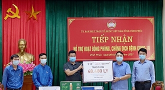 Tập đoàn TH trao tặng Hà Nam, Vĩnh Phúc hơn 145.000 sản phẩm chung tay chống dịch
