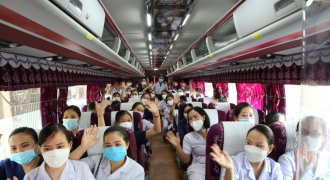 152 cán bộ y tế Hà Tĩnh hỗ trợ Nghệ An phòng chống dịch
