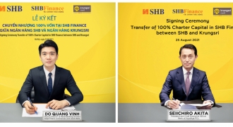 SHB sẽ chuyển nhượng 100% vốn tại SHB Finance cho Krungsri (Nhật Bản)