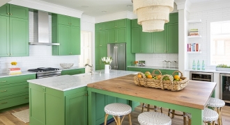 Tại sao ngày càng nhiều nhà chuộng bếp màu xanh lá?