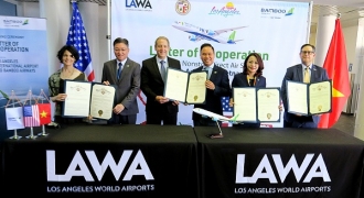 Bamboo Airways là hãng bay Việt đầu tiên ký hợp tác 4 bên với Los Angeles xúc tiến đường bay thẳng Việt - Mỹ