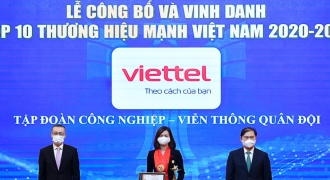 Viettel được công nhận là thương hiệu hàng đầu Việt Nam