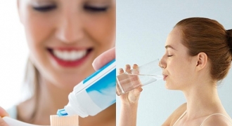 Sáng thức dậy nên đánh răng trước hay uống nước trước?
