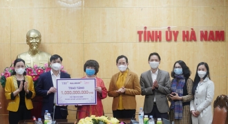 Tập đoàn TH tiếp tục ủng hộ Hà Nam 1 tỷ đồng góp sức chống dịch Covid-19