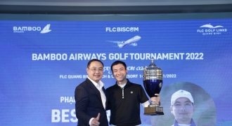 Golfer Phạm Minh Phong vô địch giải Bamboo Airways Golf Tournament 2022